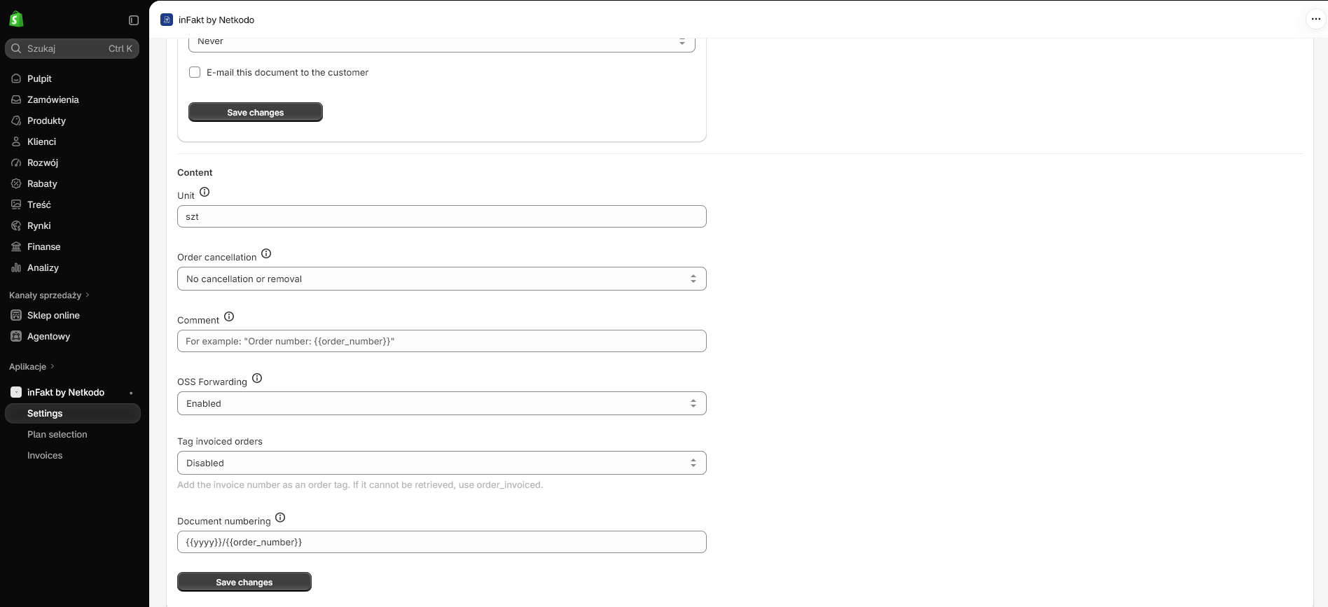 Set document details.